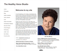 Tablet Screenshot of healthyvoicestudio.com